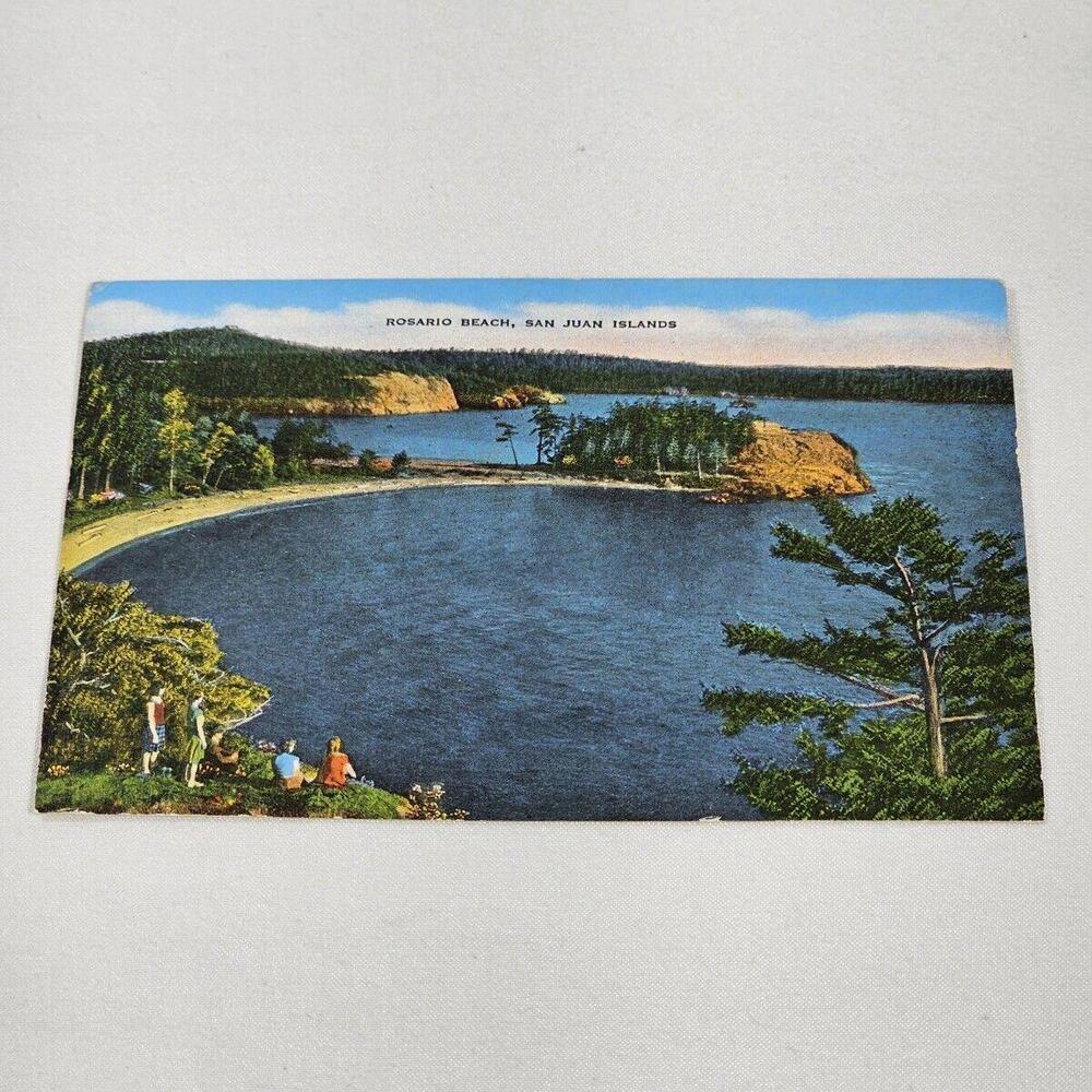 Vintage 1950s Photo Post Card Rosario Beach San Juan Islands Puget Sound